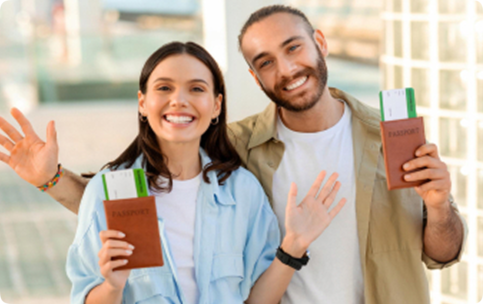 Couple with coffee